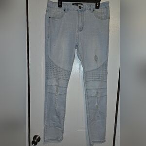 Light Blue Distressed Men’s Jeans